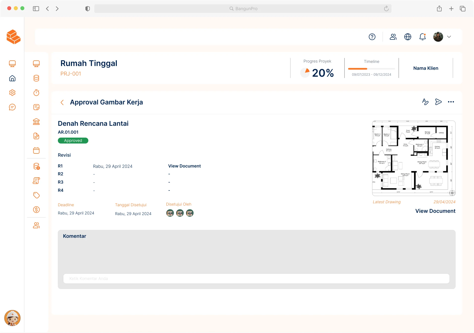 Manajemen Gambar Kerja